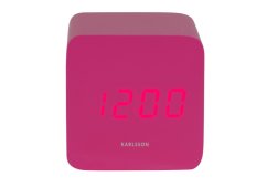 Dizajnové LED hodiny s budíkom 5982BP Karlsson 7cm