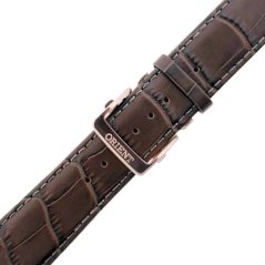 Kožený řemínek Orient UL015012P0 22mm (pro model RA-AK00), hnědý