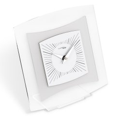 Dizajnové stolné hodiny I805BN white IncantesimoDesign 20cm