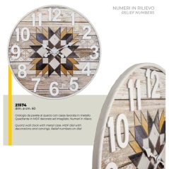 Designové nástěnné hodiny 21574 Lowell 60cm