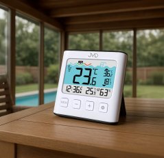 Digitálny bazénový teplomer s vonkajším čidlom JVD T777