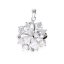 Nerezový prívesok Floral Elegance - strieborné farby - SPD.8260