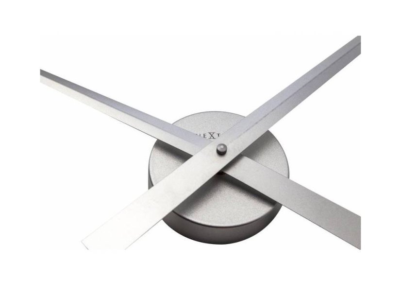 Dizajnové nástenné hodiny 2269zi Nextime Hands Silver 85cm