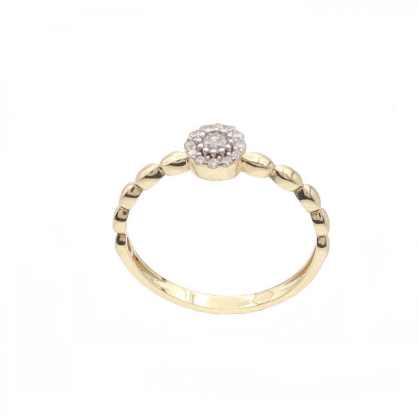 Zlatý prsten AZR2076, vel. 54, 1.4 g