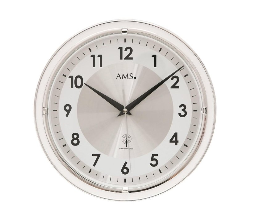 Nástěnné hodiny 5945 AMS řízené rádiovým signálem 30cm