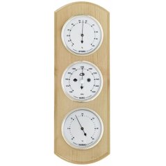 Barometer 8040B s teplomerom a vlhkomerom - svetlo hnedý - E16.4648.003186