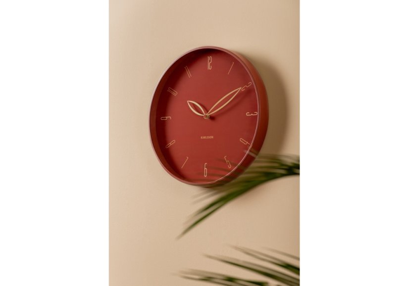 Dizajnové nástenné hodiny 6012RD Karlsson 40cm