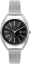 MINET Stříbrno-černé dámské hodinky ICON SILVER BLACK MESH