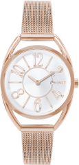 MINET Rose gold dámské hodinky ICON PINK MESH