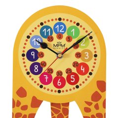 Dětské nástěnné hodiny žirafa MPM Fernse - D - E05.4468.D