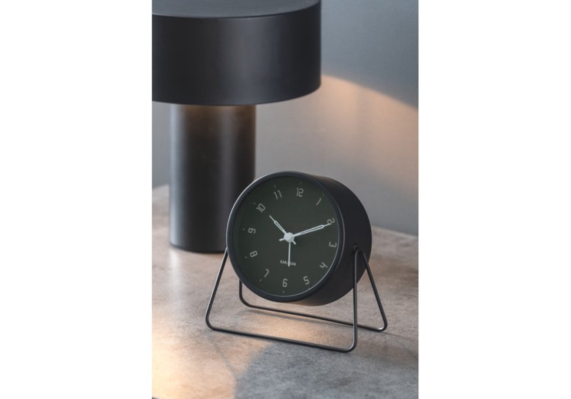 Dizajnový budík 5952BK Karlsson 13cm