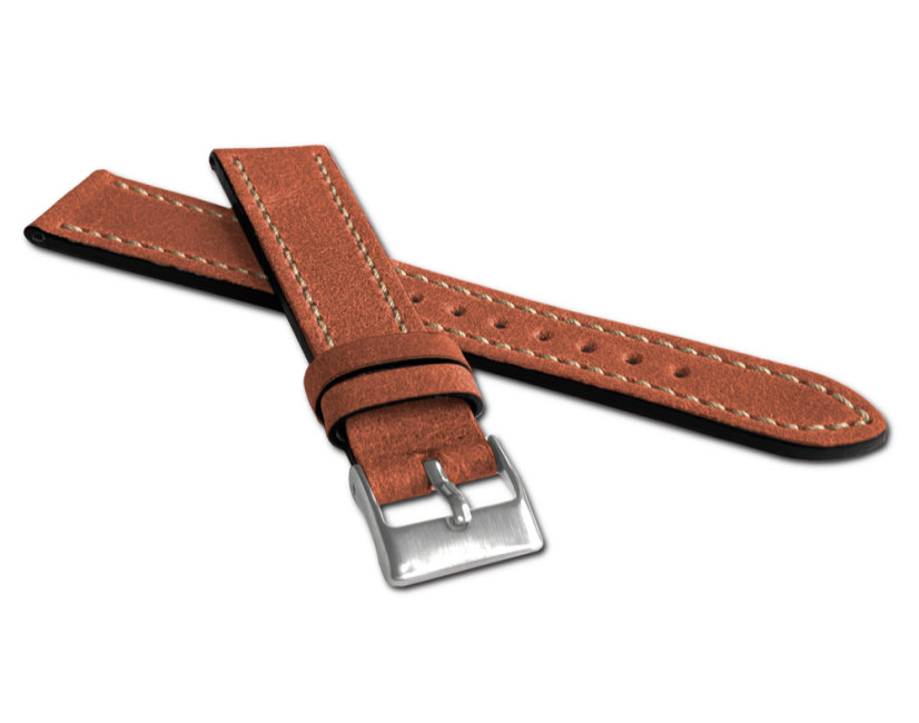 LAVVU Hnedý remienok RETRO z luxusnej kože Top Grain - 18