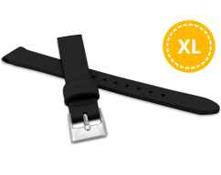 XL Prodloužený černý řemínek MINET z luxusní kůže Top Grain - 16 - XL MSSXB16