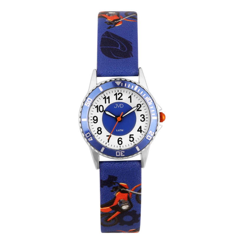 Detské náramkové hodinky s motívom motorka JVD J7233.3