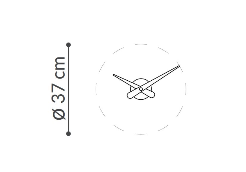 Dizajnové nástenné hodiny Nomon Axioma Inox small 37cm