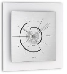 Dizajnové nástenné hodiny I558M chrome IncantesimoDesign 40cm