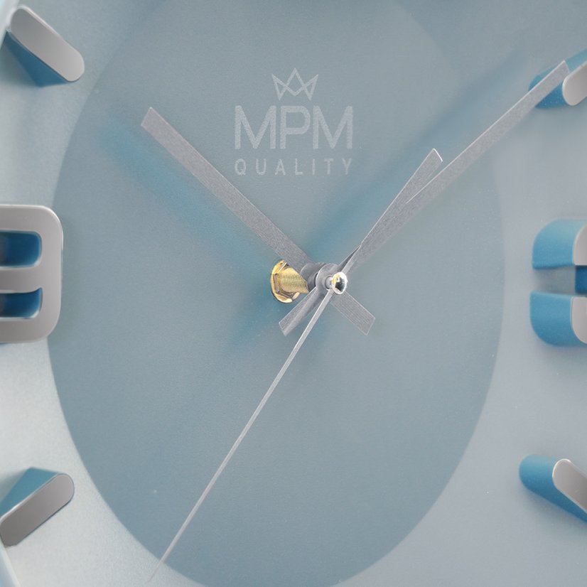 Nástenné hodiny s tichým chodom MPM Gauri - E01.4454.30