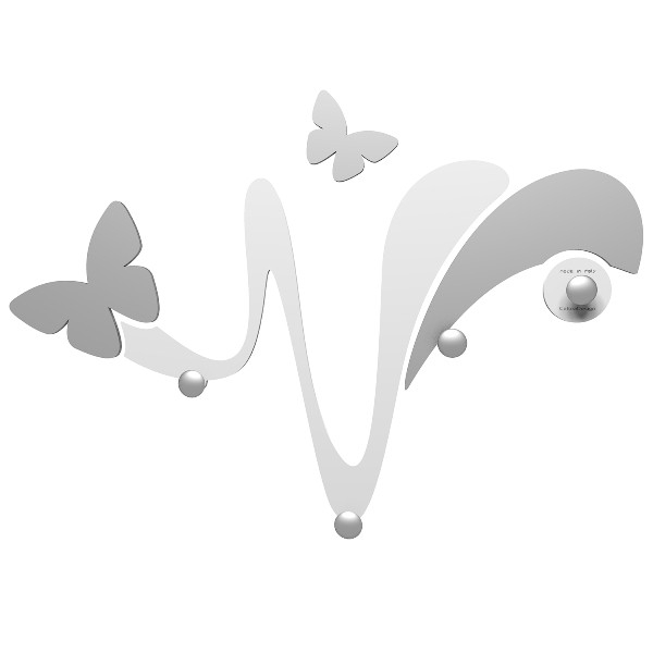 Dizajnový nástenný vešiak 50-13-1 CalleaDesign 69cm (viac farieb) Farba vínová červená-65 - RAL3003