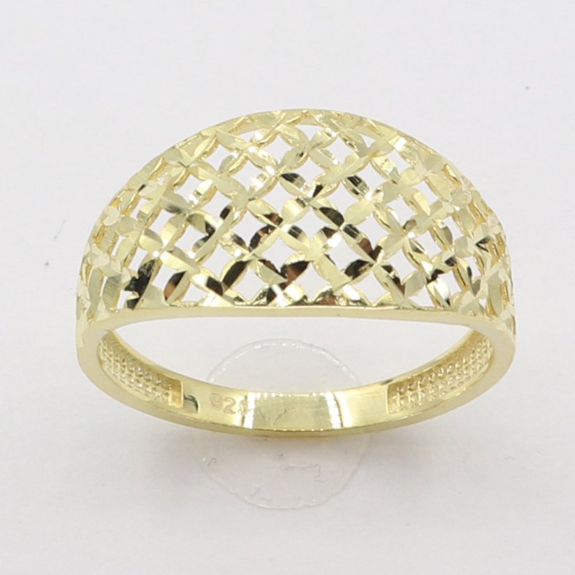 Zlatý prsteň AZ2243, veľ. 58, 1.75 g