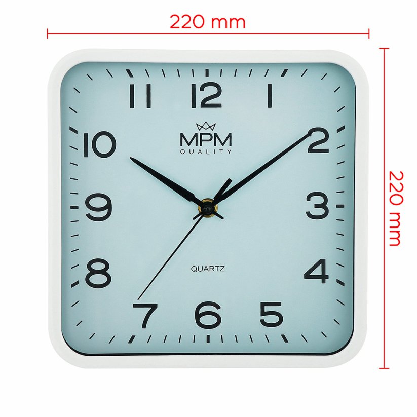 Nástěnné hodiny s tichým chodem MPM E01.4234.31