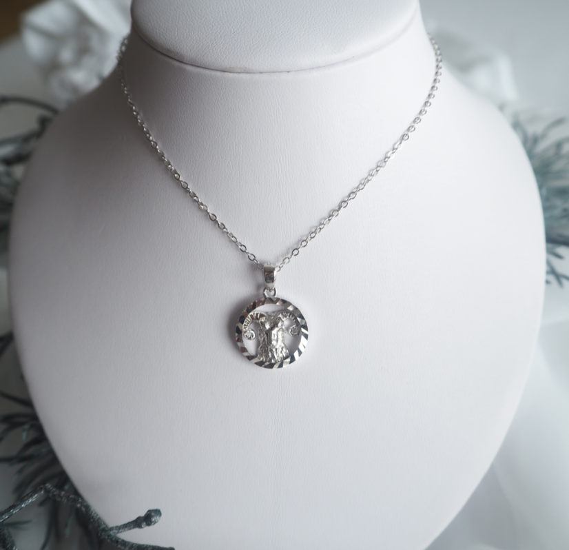 MINET Stříbrný náhrdelník Zodiac znamení BERAN