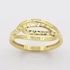 Zlatý prsten AZR3630, vel. 55, 1.65 g