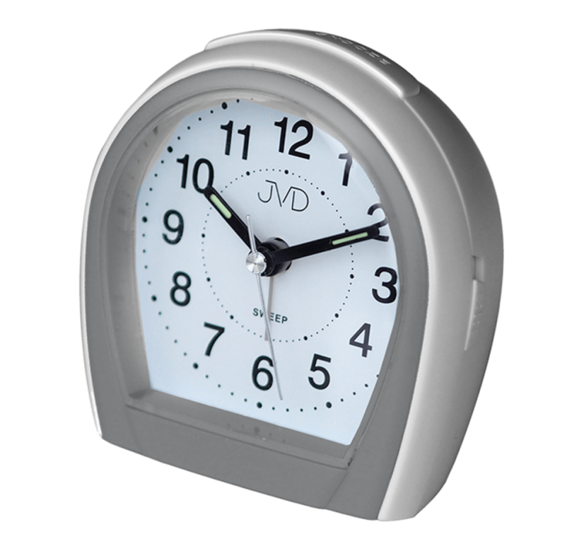 Ručičkový budík s tichým chodem JVD SRP812.9