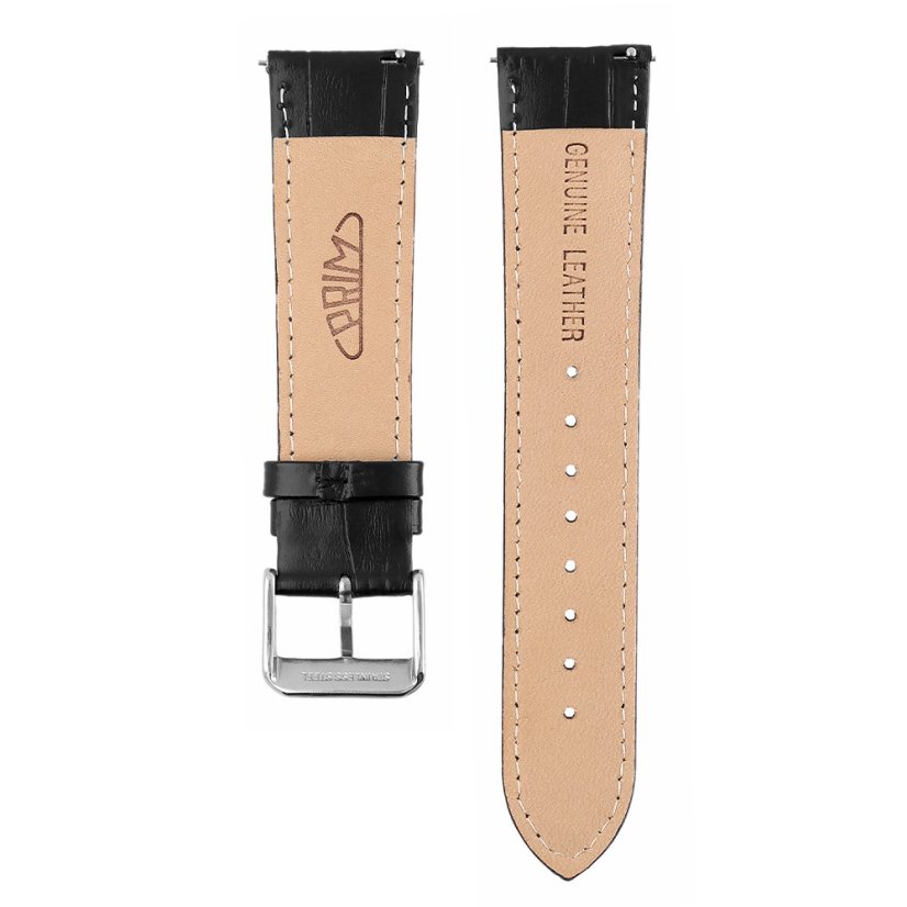 Kožený řemínek na hodinky PRIM RB.13228 (22 mm) - černý - RB.13228.2220.9090.L1