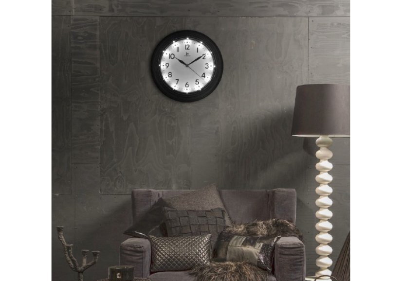 Dizajnové svietiace LED hodiny L00884 Lowell 30cm