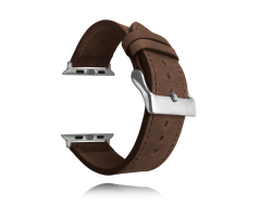 Tmavě hnědý kožený řemínek LAVVU Top Grain pro APPLE WATCH 42-44 mm LSXACS2