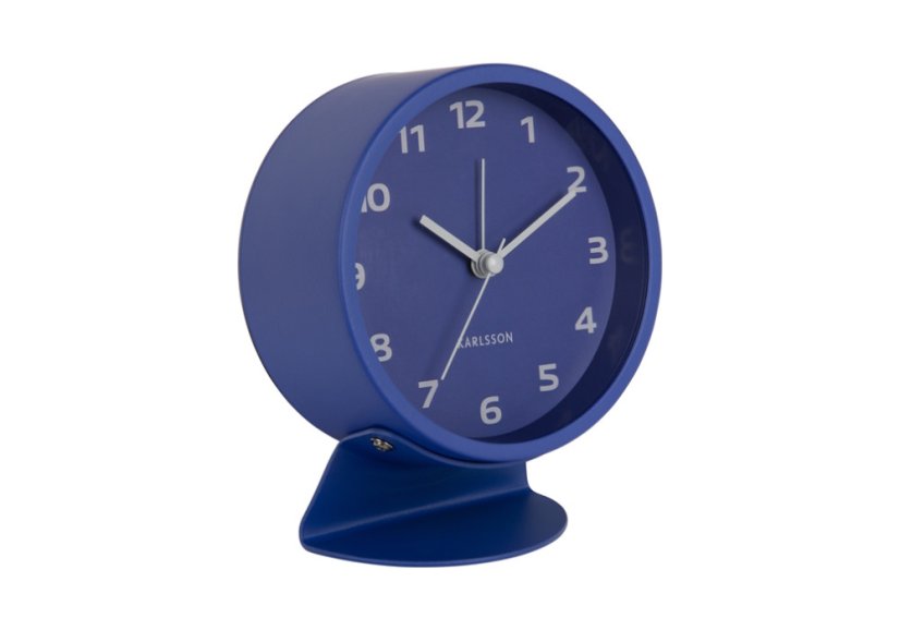 Stolové hodiny s budíkom 6082BL Karlssson 13cm