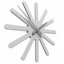 Dizajnové hodiny 10-116 CalleaDesign Asterix 45cm (viac farebných verzií) Farba čokoládová-69 - RAL8017