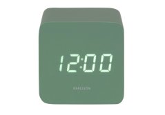 Dizajnové LED hodiny s budíkom 5982GR Karlsson 7cm