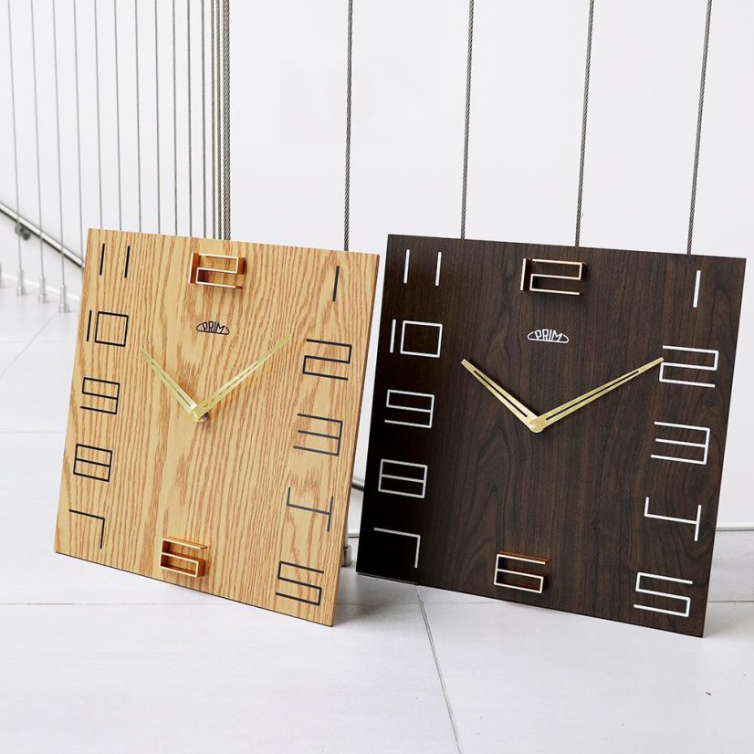Nástenné hodiny PRIM Wood Touch I (E07P.3954.51)