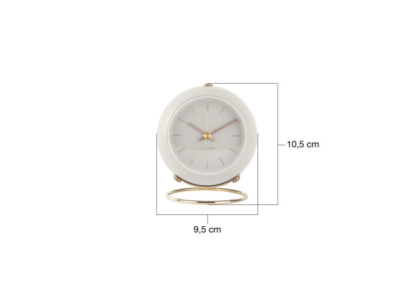Dizajnové stolné hodiny 5833WH Karlsson 10,5cm