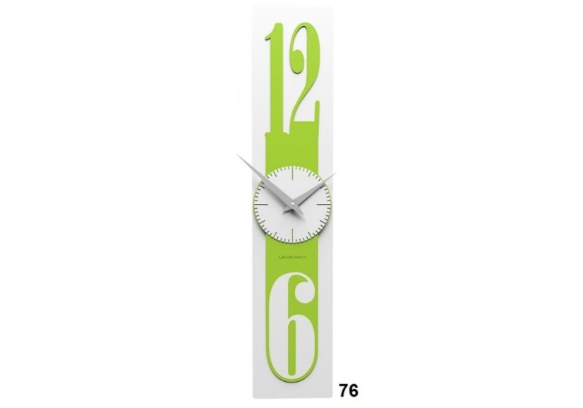 Dizajnové hodiny 10-026 CalleaDesign Thin 58cm (viac farebných verzií) Farba vínová červená-65 - RAL3003