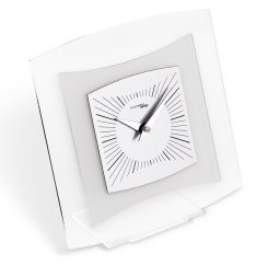 Dizajnové stolné hodiny I805M chrome IncantesimoDesign 20cm