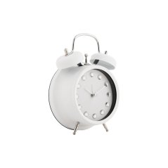 Designový zvoncový budík 6018WH Karlsson 17cm