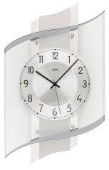 Designové nástěnné hodiny 5516 řízené rádiovým signálem AMS 48cm