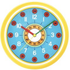 Dětské nástěnné hodiny ELTON Učím se čas - žluté - E11.4622.10.163381