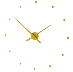 Dizajnové nástenné hodiny NOMON OJ horčicové 50cm