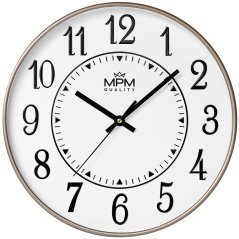 Nástenné hodiny s tichým chodom MPM Horizons - E01.4369.23
