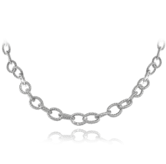 MINET Stříbrný náhrdelník Ag 925/1000 13,70g