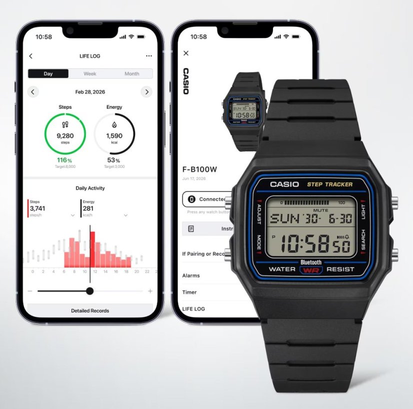 CASIO F-B100W-1AEF Collection Digital Bluetooth
