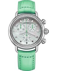 Aerowatch 1942 Chrono Lady Pastel green A 81105 AA03 DIA