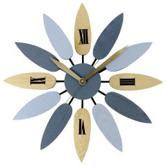 Dizajnové drevené hodiny s tichým chodom MPM E04.4111.9280