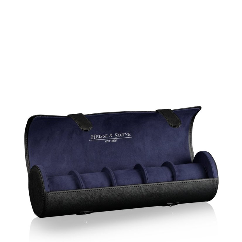 Puzdro na hodinky HEISSE & SÖHNE 70019-163 Rondo 5 Black/Blue