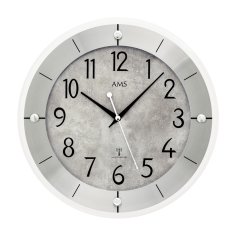 Designové nástěnné hodiny 5590 AMS řízené rádiovým signálem 31cm