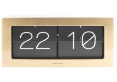 Dizajnové nástenné/stolové preklápacie hodiny 5642GD Karlsson 37cm