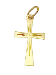Zlatý prívesok krížik 162-5 (0,57g)